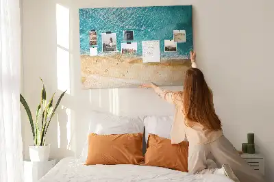 Nástenka do detskej izby s motívom mora, pláže a ľudí