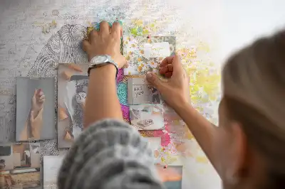 Nástenka do detskej izby Kreatívna myseľ s grafikou