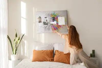 Nástenka do detskej izby Kreatívna myseľ s grafikou