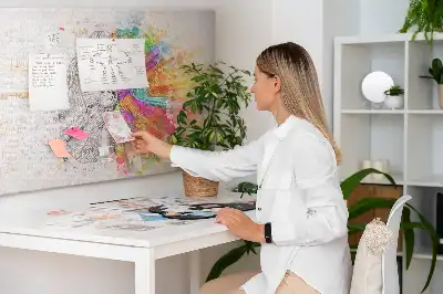 Nástenka do detskej izby Kreatívna myseľ s grafikou