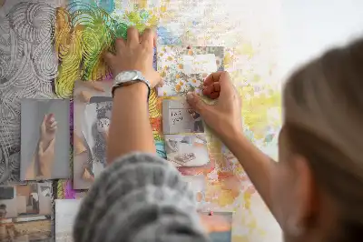 Nástenka do detskej izby Kreatívna myseľ s grafikou