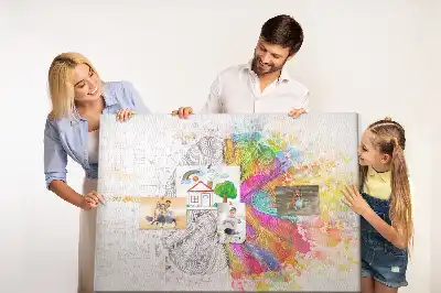 Nástenka do detskej izby Kreatívna myseľ s grafikou