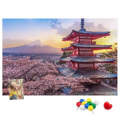 Korková nástenka Japonské staviteľstvo