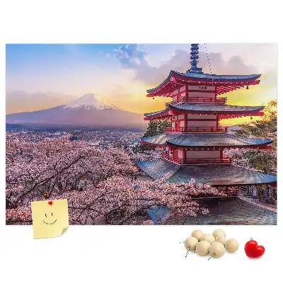 Korková nástenka Japonské staviteľstvo