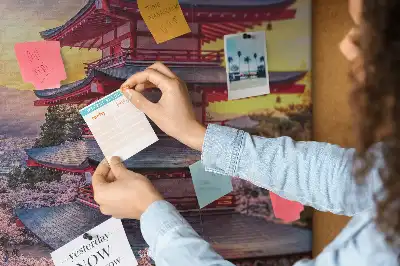 Korková nástenka Japonská konštrukcia