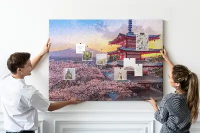 Korková nástenka Japonská konštrukcia