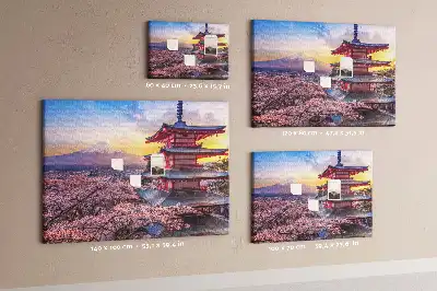Korková nástenka Japonská konštrukcia