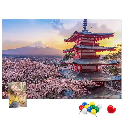 Korková nástenka Japonská konštrukcia