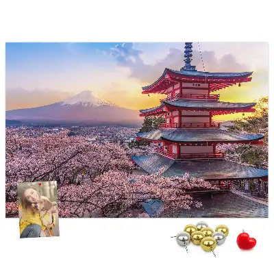 Korková nástenka Japonské staviteľstvo