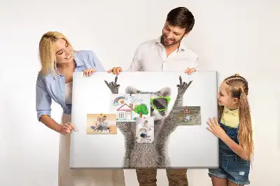 Nástenka do detskej izby Mýval s okuliarmi