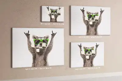 Nástenka do detskej izby Mýval s okuliarmi