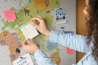 Korková nástenka Zvieratá na kontinentoch