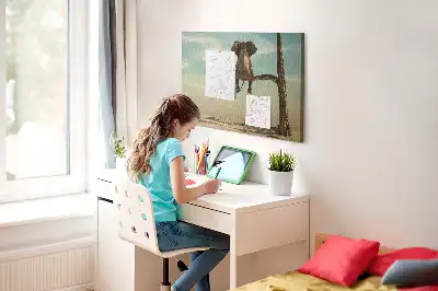 Nástenná nástenka do detskej izby Slon na strome