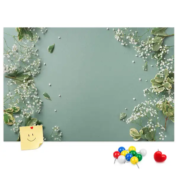 Korková nástenka Jemné kvety