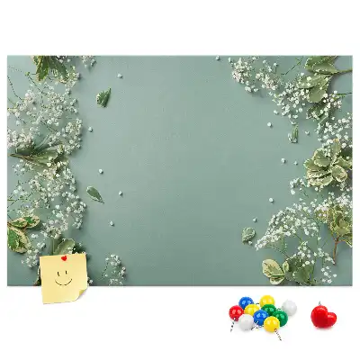 Korková nástenka Jemné kvety