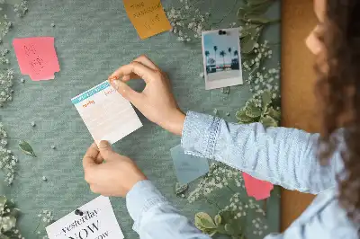 Korková nástenka Jemné kvety