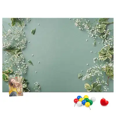 Korková nástenka Jemné kvety