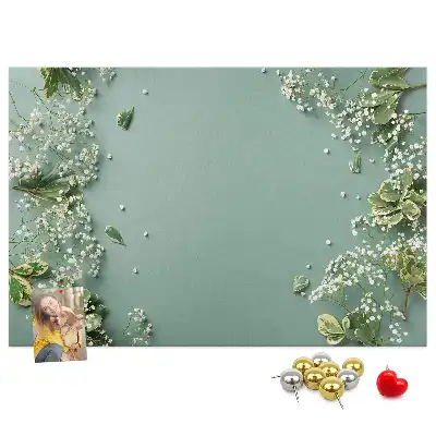 Korková nástenka Jemné kvety