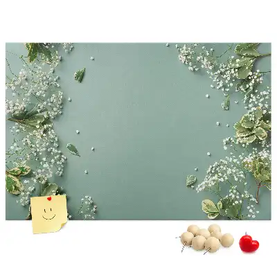 Korková nástenka Jemné kvety
