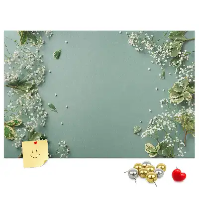 Korková nástenka Jemné kvety
