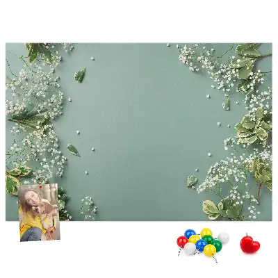 Korková nástenka Jemné kvety