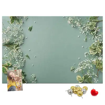 Korková nástenka Jemné kvety