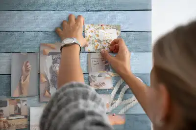 Nástenka do detskej izby Dosky pásy mušľa