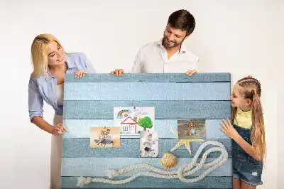 Nástenka do detskej izby Dosky pásy mušľa
