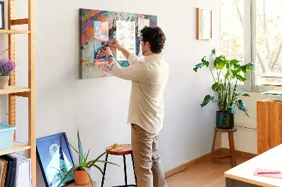 Korková nástenka s motívom ľudského oka