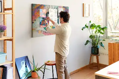 Korková nástenka s motívom ľudského oka