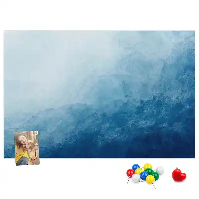 Nástenná detská nástenka s abstraktným motívom vody