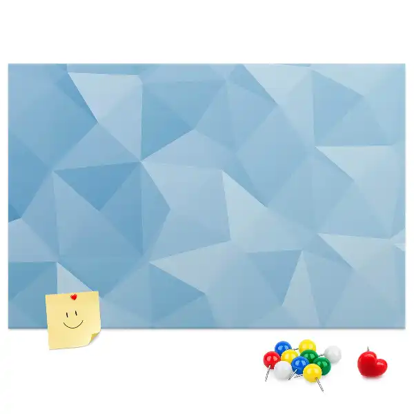 Nástenka do detskej izby s motívom geometrických abstraktných trojuholníkov