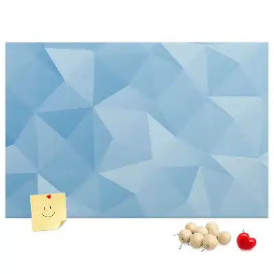 Nástenka do detskej izby s motívom geometrických abstraktných trojuholníkov