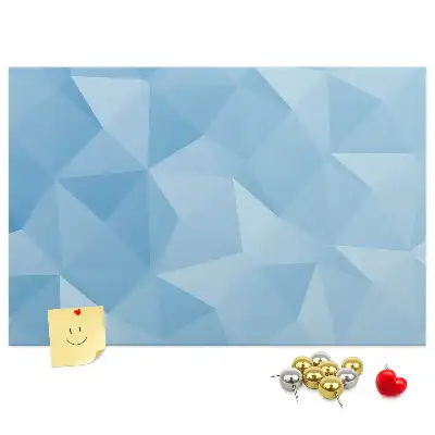 Nástenka do detskej izby s motívom geometrických abstraktných trojuholníkov