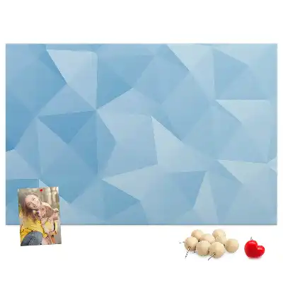 Nástenka do detskej izby s motívom geometrických abstraktných trojuholníkov