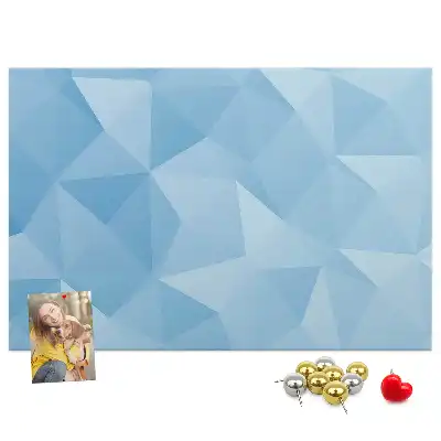 Nástenka do detskej izby s motívom geometrických abstraktných trojuholníkov