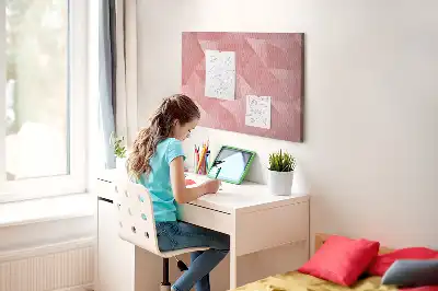Korková nástenka Mozaika z trojuholníkov