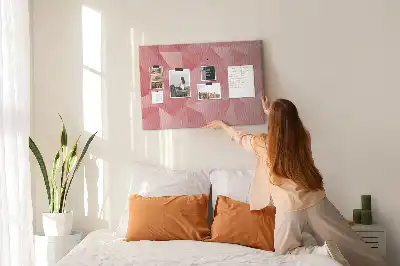 Korková nástenka Mozaika z trojuholníkov