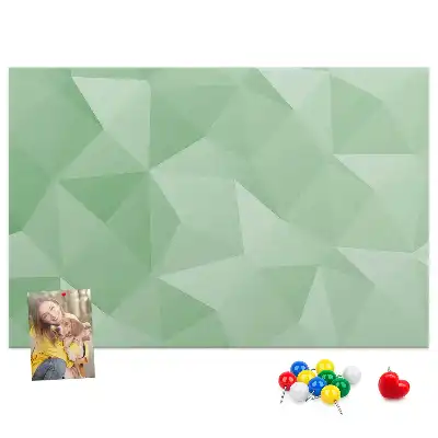 Nástenka do detskej izby s abstraktným trojuholníkovým vzorom