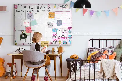 Nástenka do detskej izby Tridsaťdňový organizér