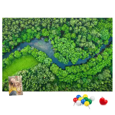 Nástenka do detskej izby Rieka v lese
