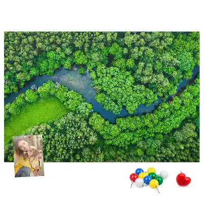 Nástenka do detskej izby Rieka v lese
