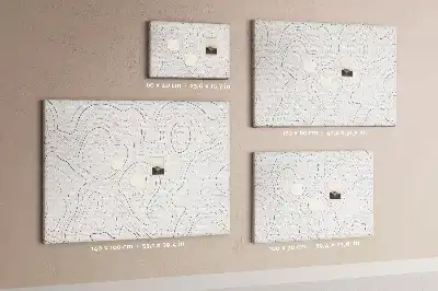 Korková nástenka s motívom umeleckých atramentových škvŕn