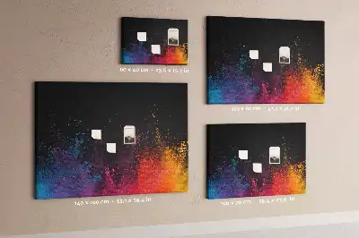 Korková nástenka Explózia farieb