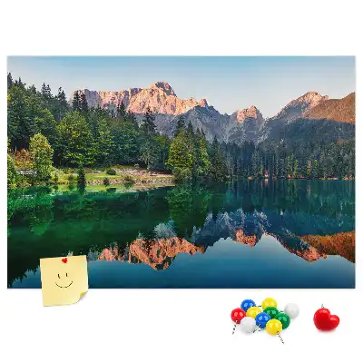 Korková nástenka Jazerná krajina
