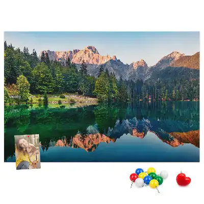 Korková nástenka Krajina jazera