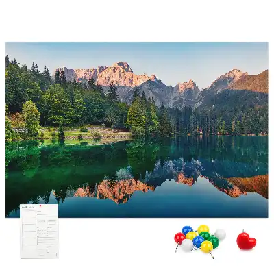 Korková nástenka Krajina jazera