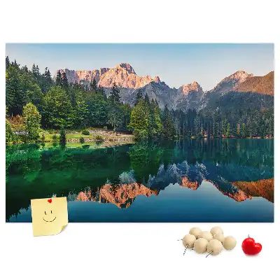Korková nástenka Krajina jazera