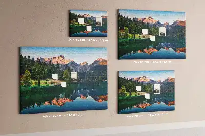Korková nástenka Krajina jazera