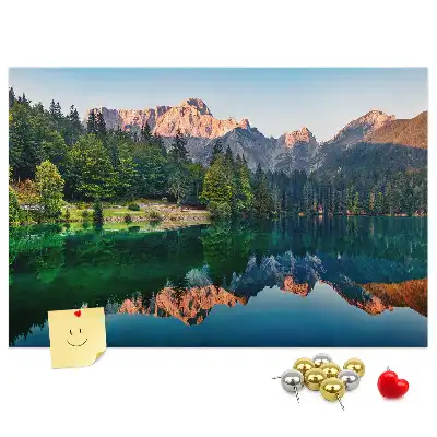 Korková nástenka Jazerná krajina